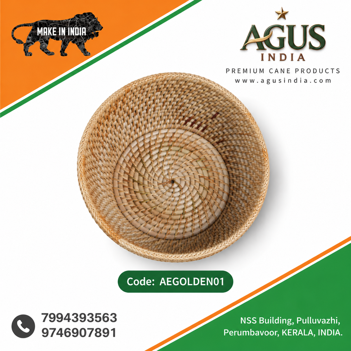 AgusIndia Golden Basket