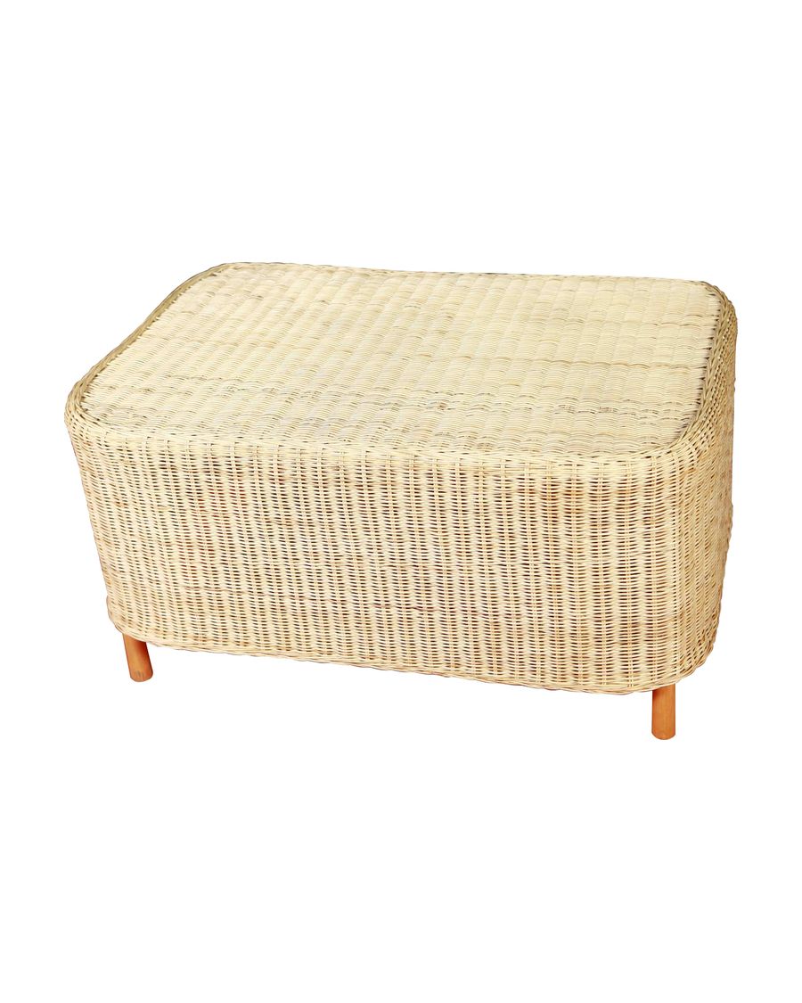 Woven ottoman table by Agus India, catalogue code AE 128